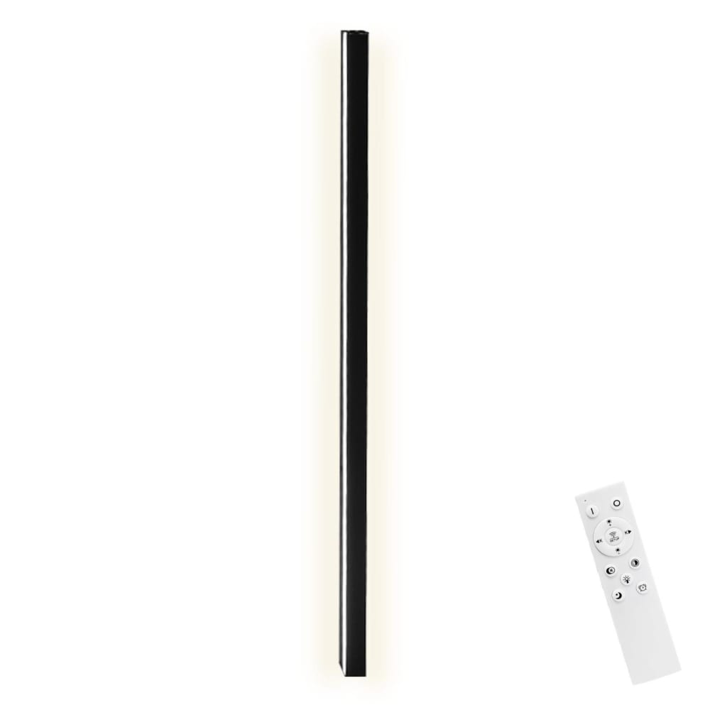 ZMH Wandleuchte Eisen Aluminium 2.5x4x100cm Schwarz LED 15W style modern Schwarz Metall