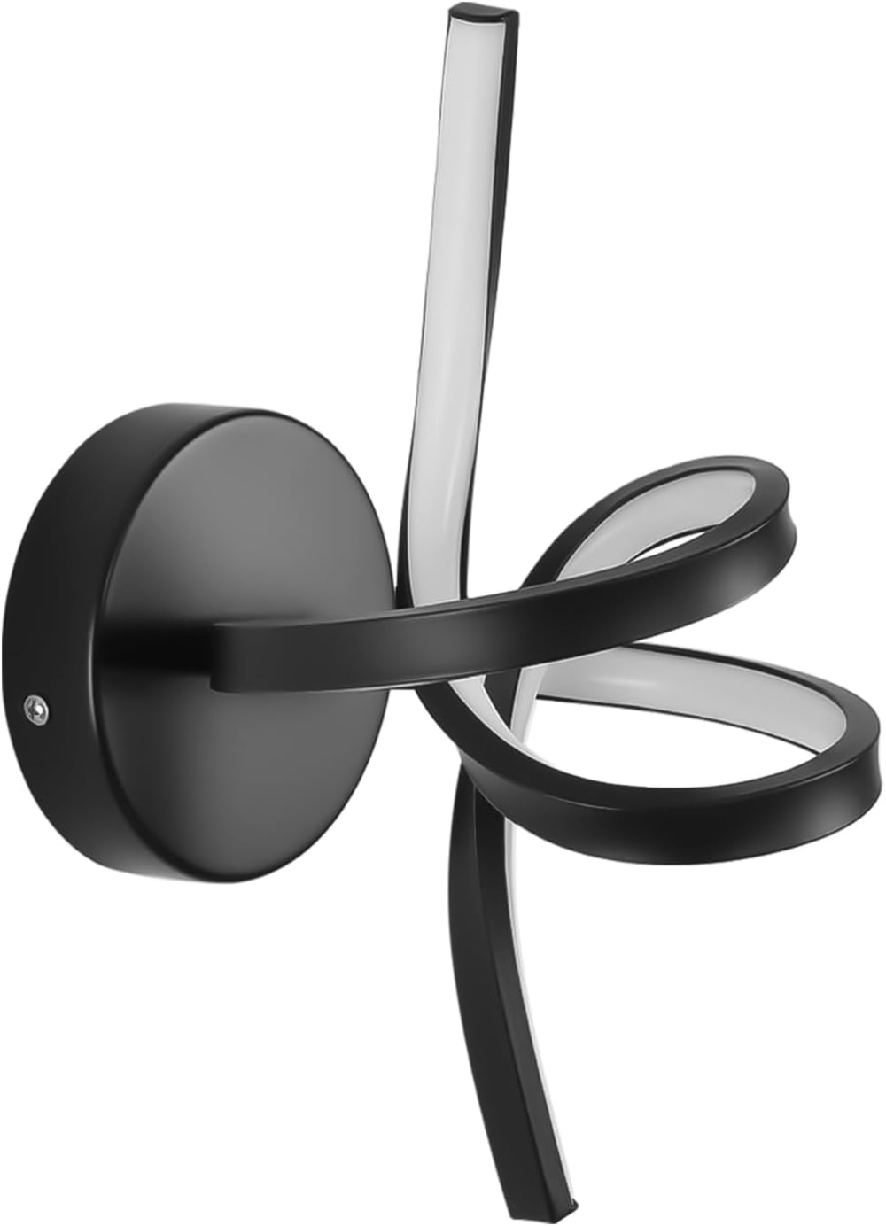 Applique murale en fer aluminium noir 31x17x19.5cm led 3000k 7w — vue 4