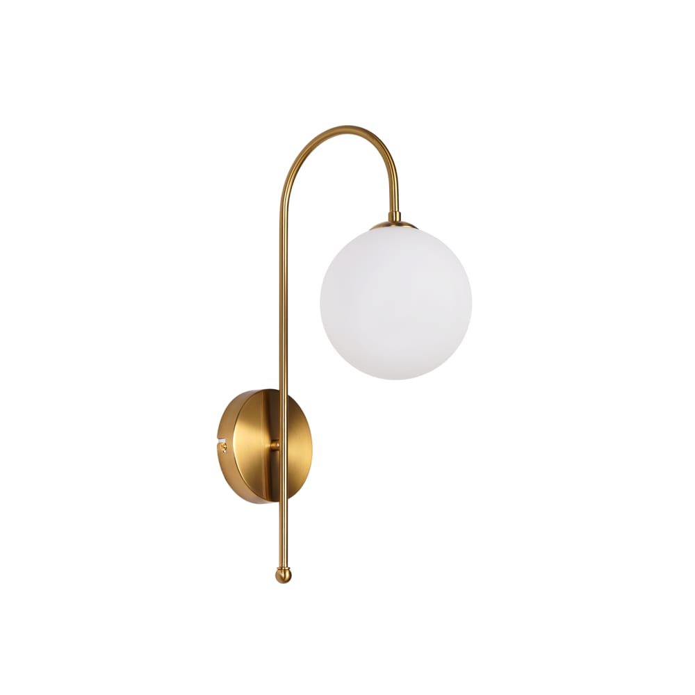 ZMH Wandleuchte Eisen 26x15x47cm Gold G9 style modern Gold Stahl