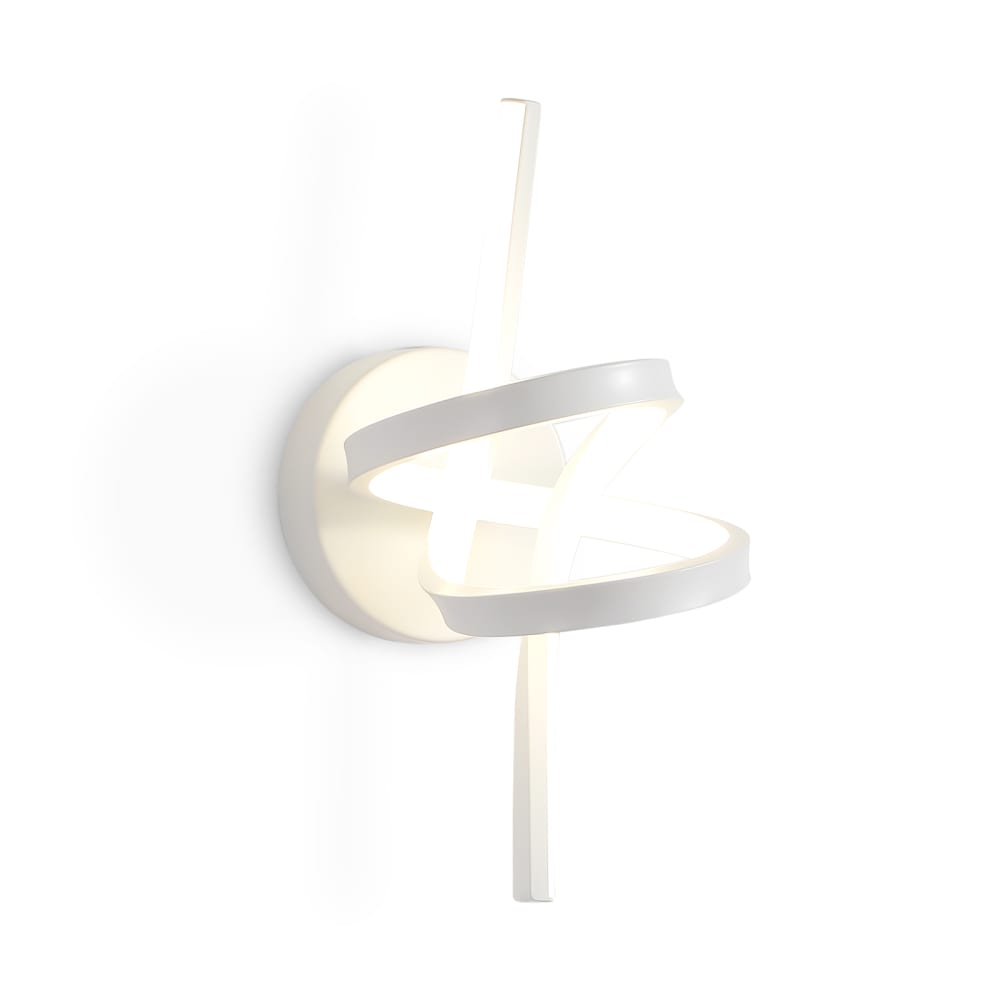 Applique murale en fer aluminium blanc 31x17x19.5cm led 3000k 7w