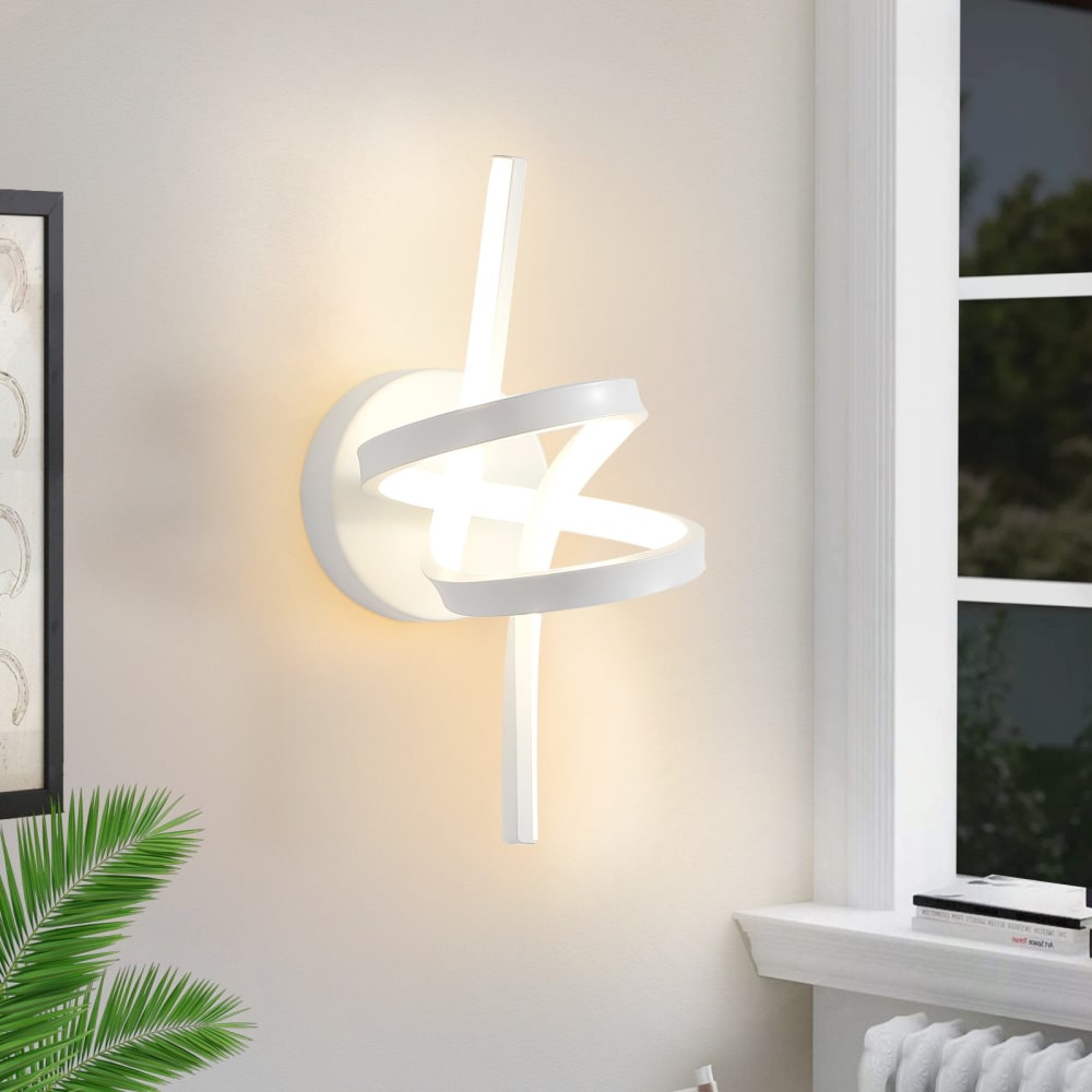 Wandleuchte Eisen Aluminium 31x17x19.5cm Weiß LED 3000K 7W -