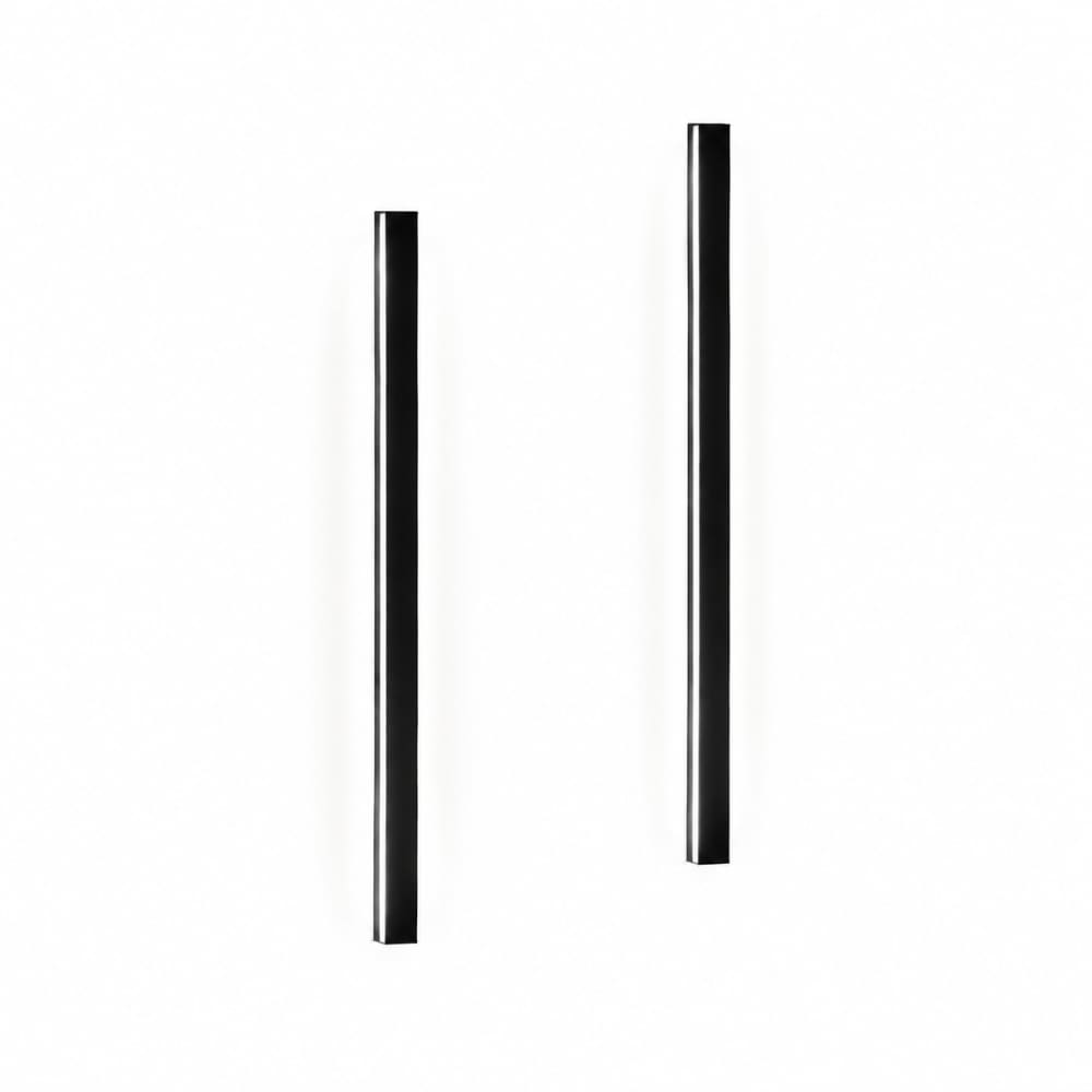 ZMH Wandleuchte Eisen Aluminium 2.5x4x100cm Schwarz 2er-Set LED 6500K 32W style modern Schwarz Metall
