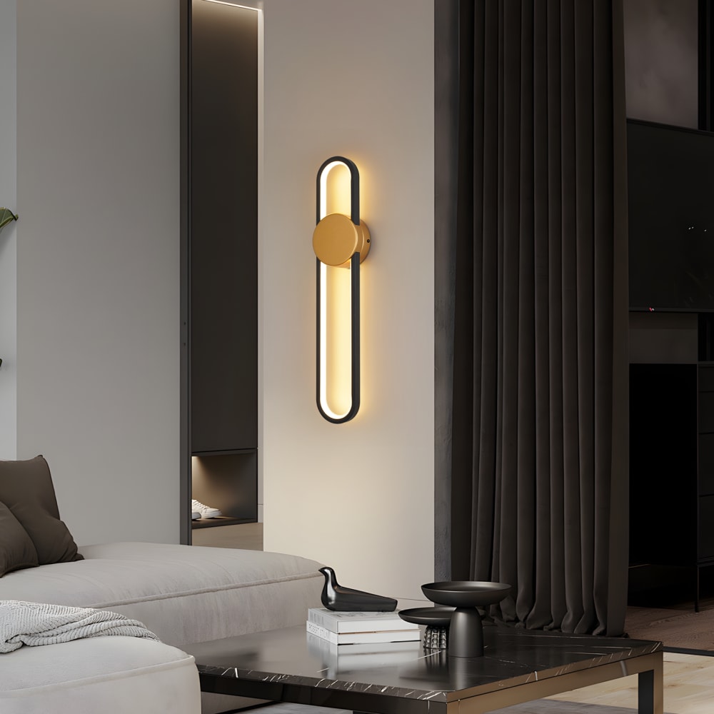 Applique murale en fer doré 60x12x5.5cm led 3000k 12w — vue 4