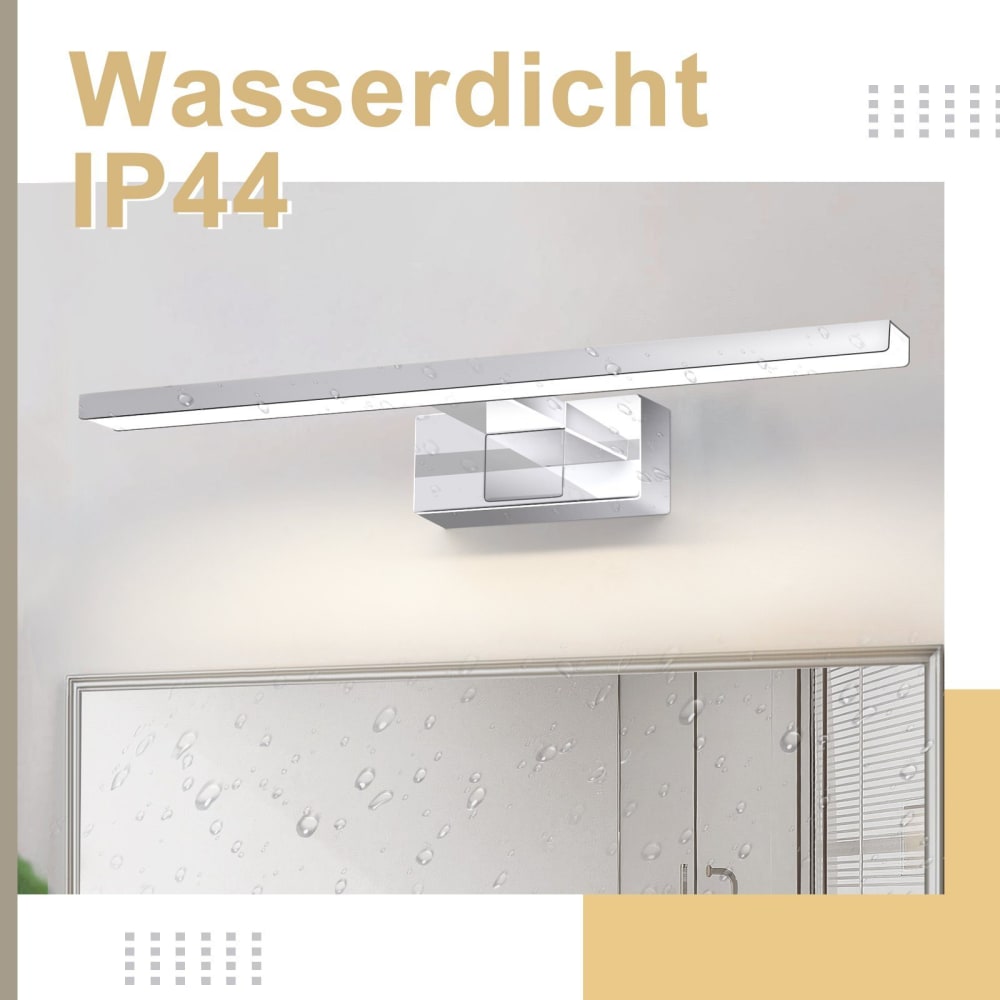 Spiegelleuchte PC 30x12.8x5.1cm silber LED - Maisons Du Monde