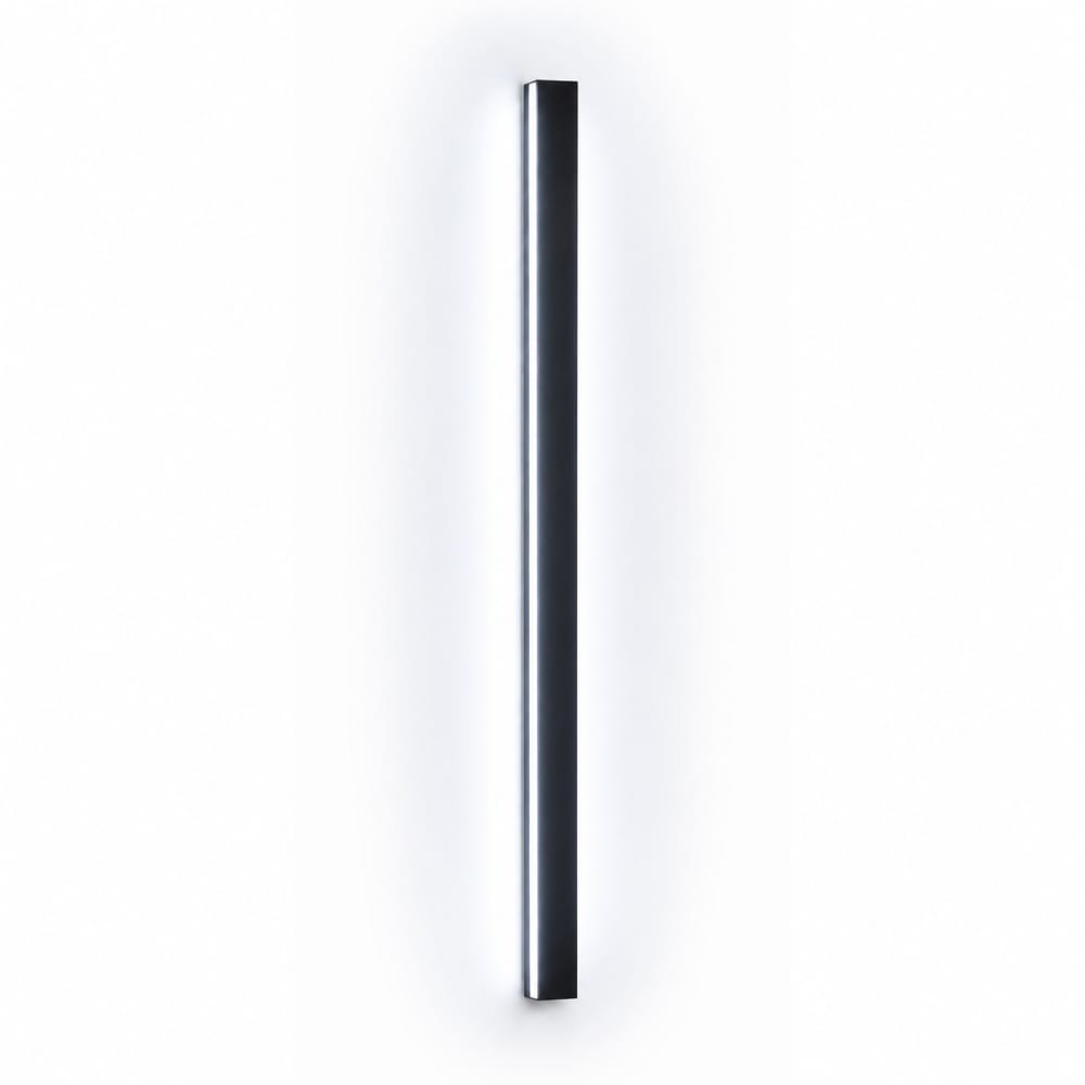 Applique murale en fer aluminium noir 2.5x4x100cm led 6500k 32w