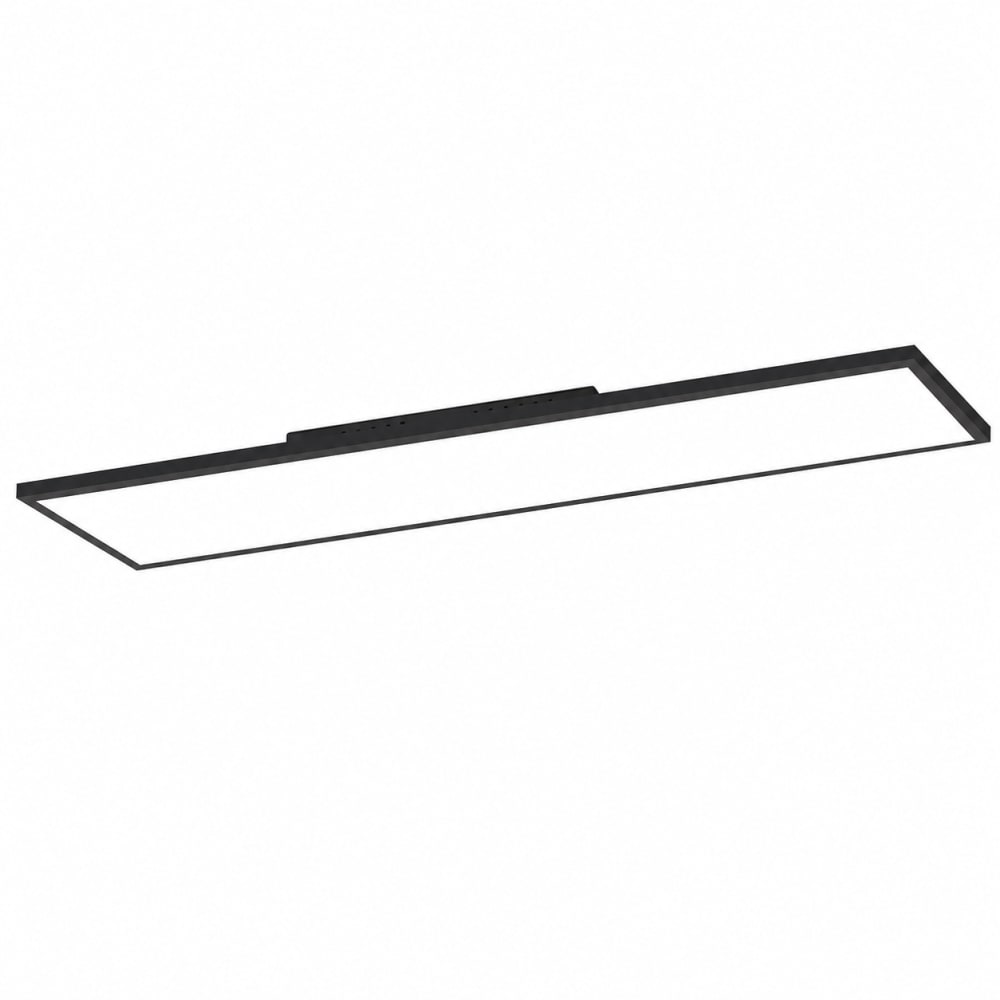 Plafonnier aluminium noir 119.5x29.5x5cm led 40w