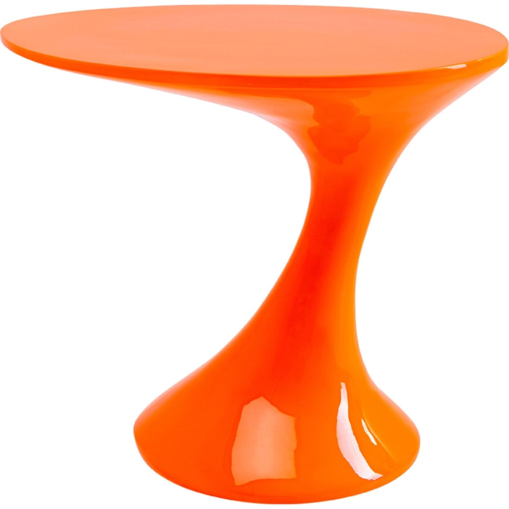 Table d'appoint ovale orange Table d'appoint ovale orange