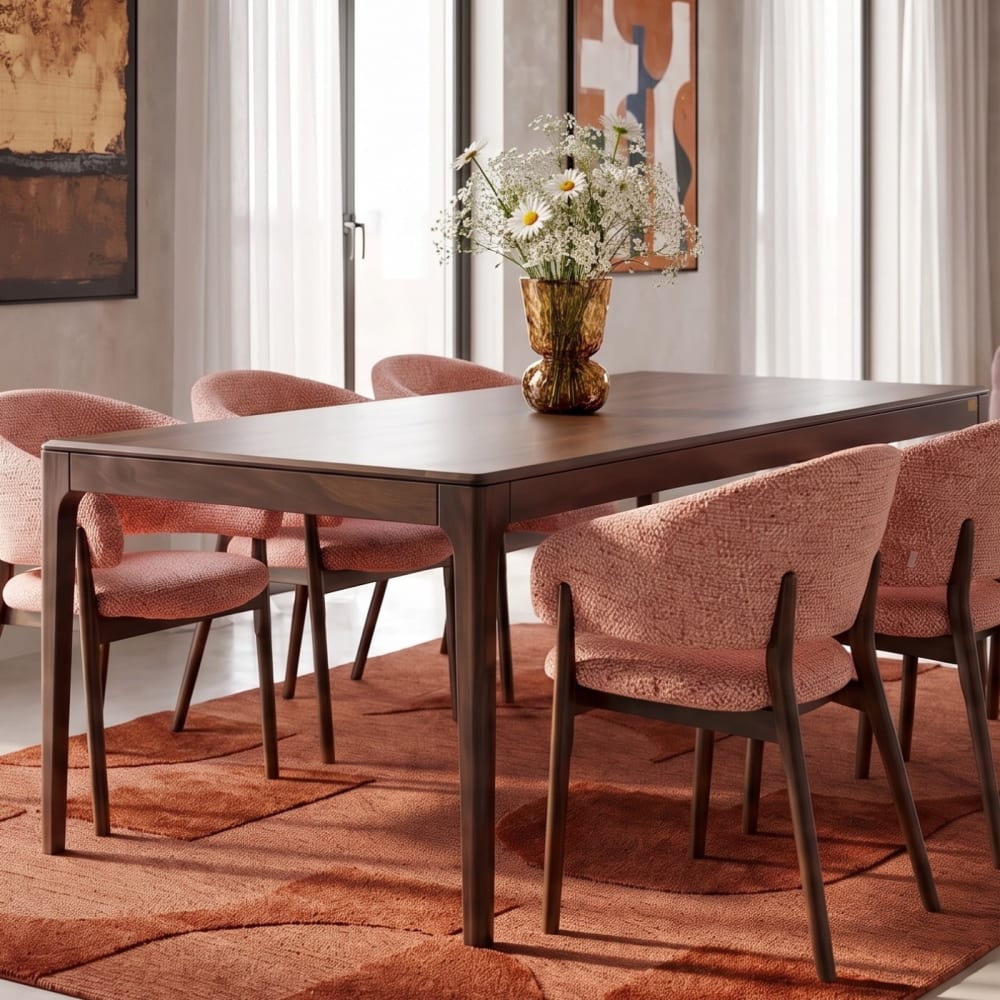Tapis en laine et polyester orange 240x170 — vue 3