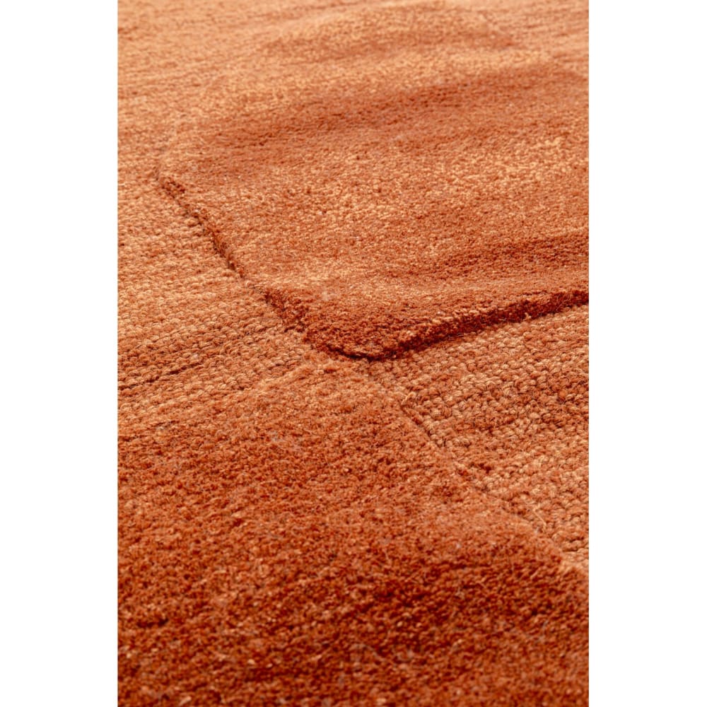 Tapis en laine et polyester orange 240x170 — vue 4