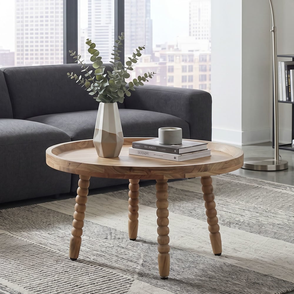 Couchtisch aus Akazie Massivholz, braun - Maisons Du Monde