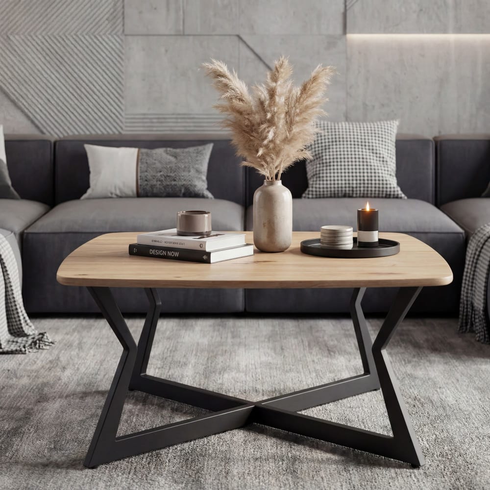 Couchtisch Eiche Dekor aus MDF, braun - Maisons Du Monde