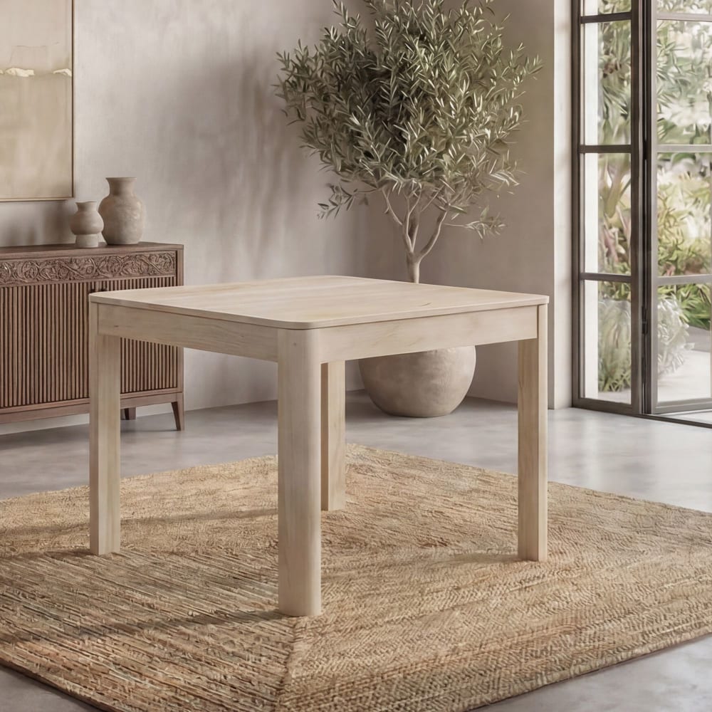 Esstisch aus Mango Massivholz, weiß - Maisons Du Monde
