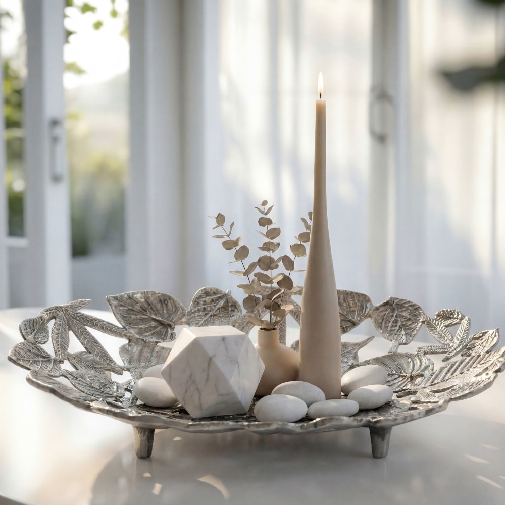 Dekoschale aus Aluminium, silber - Maisons Du Monde