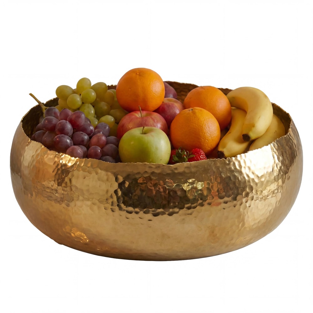 Coupe à fruits en aluminium, doré Coupe à fruits en aluminium, doré