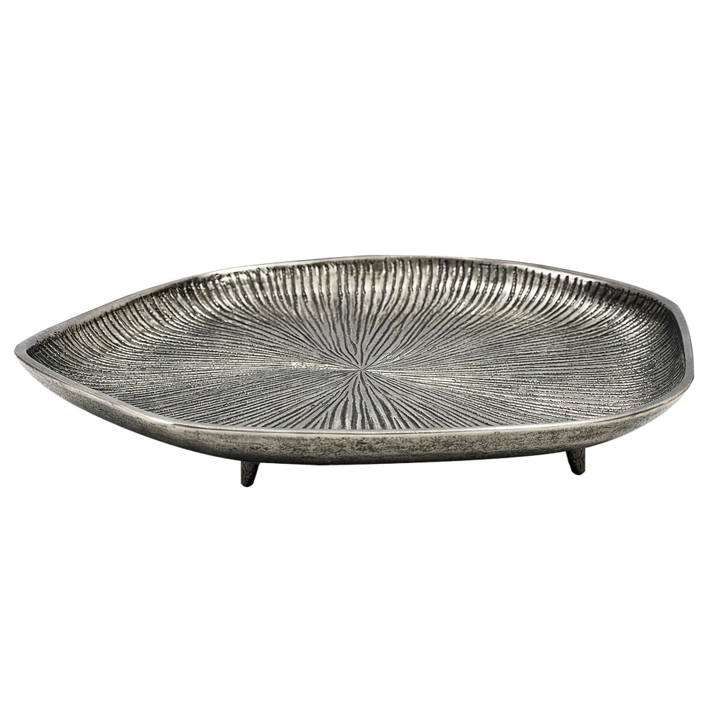 FineBuy Dekoschale aus Aluminium, silber style modern - Aluminium