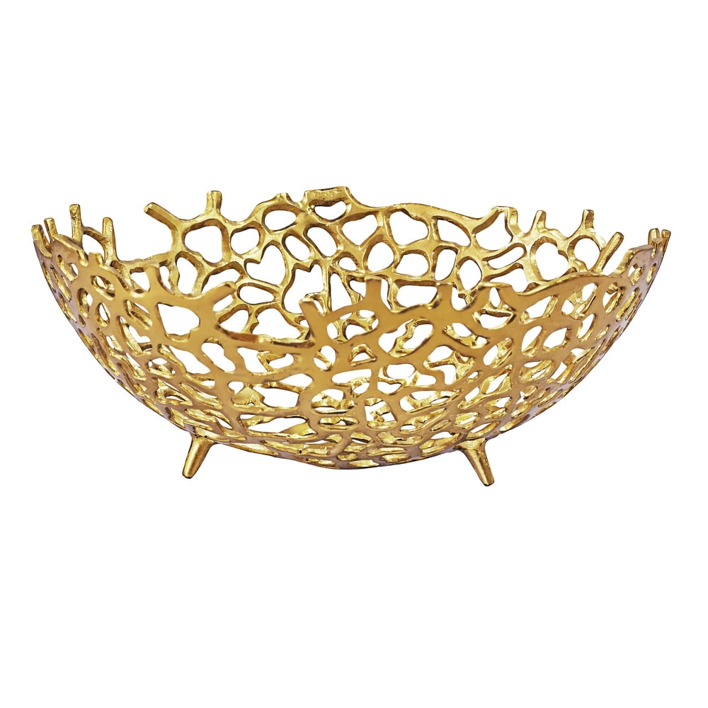 Coupe à fruits en aluminium, doré Coupe à fruits en aluminium, doré