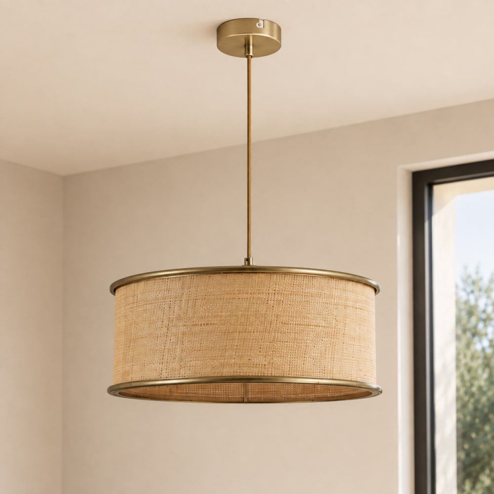 Suspension en fibre naturelle d47 cm — vue 3