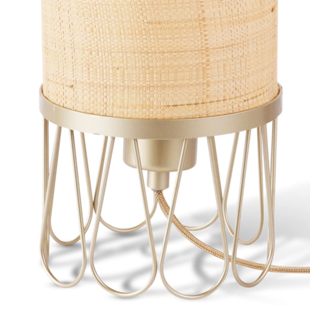 Lampe à poser en rotin — vue 4