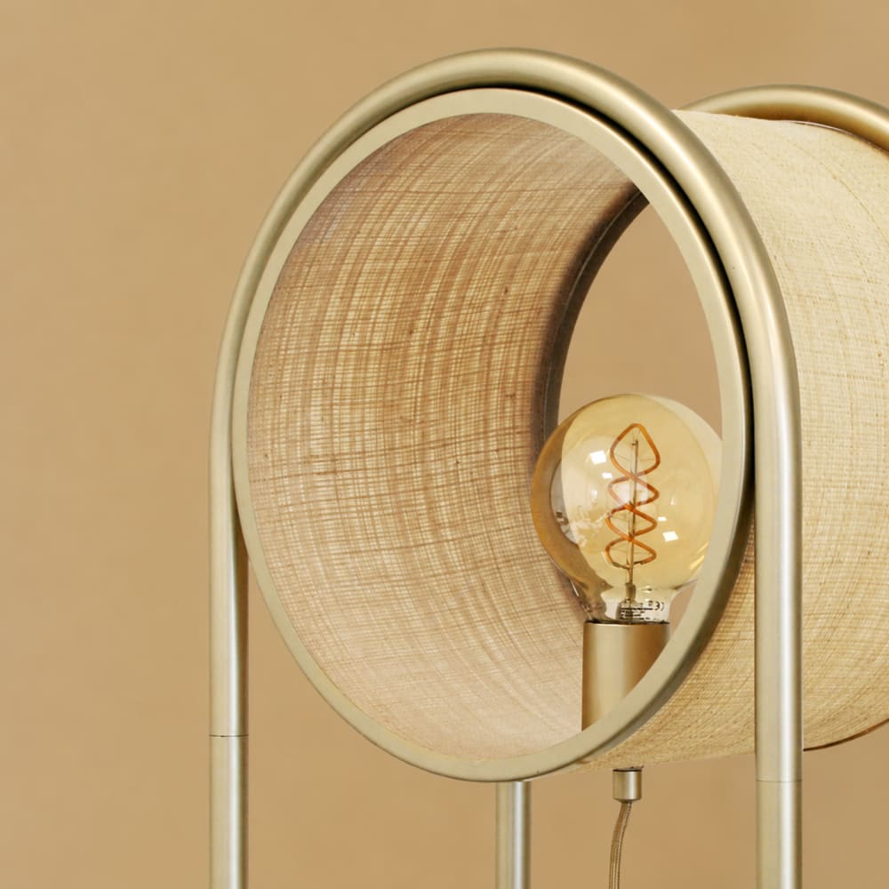 Lampe à poser en fibre naturelle — vue 4
