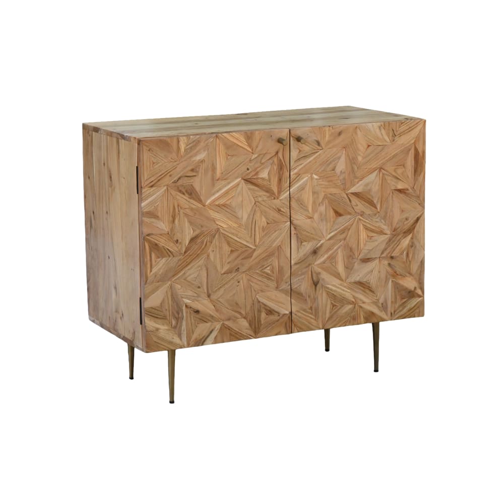 FineBuy Hausbar aus Akazie Massivholz, braun style modern - -