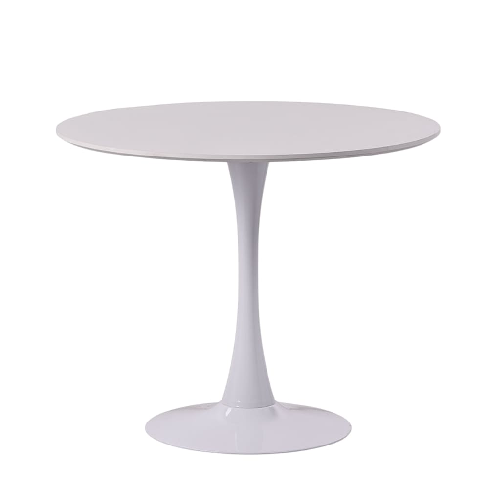 Siediti Fuori e Dentro Innen-Tulip-Tisch MDF-Platte 90cm weiß style modern - Spanplatte