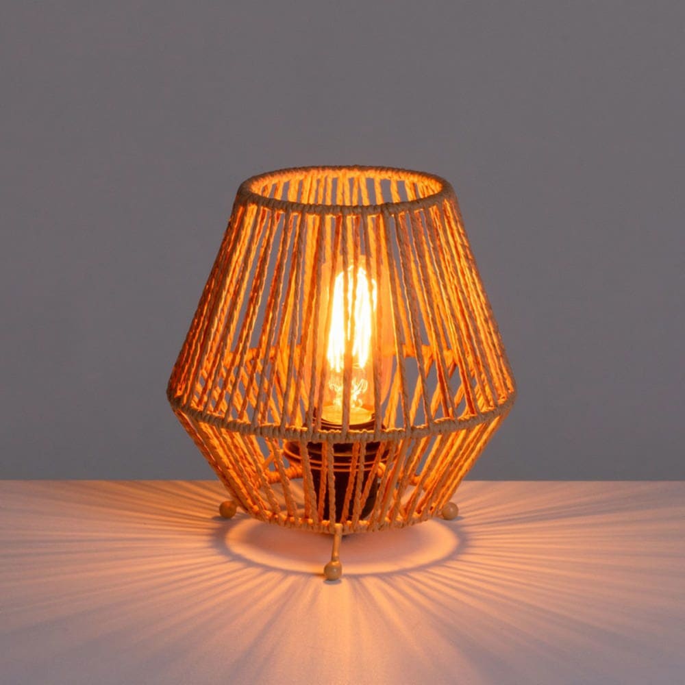 Lampe à poser fibre de papier naturel 20 cm — vue 3