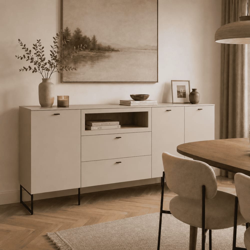 Sideboard mit 3 Türen, 2 SchubladenB191 cm - Kaschmir - Maisons