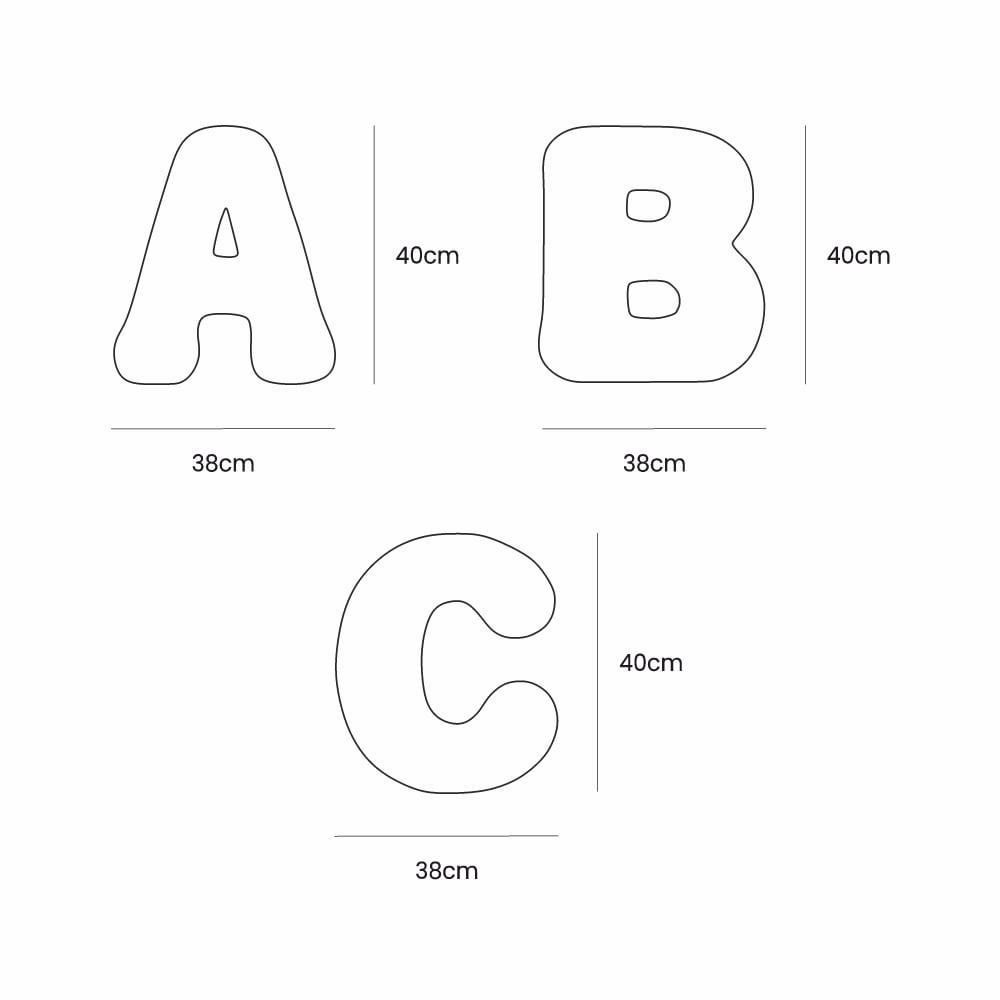 Dekokissen Kinder Alphabet Buchstabe I aus Polyester - Maisons Du
