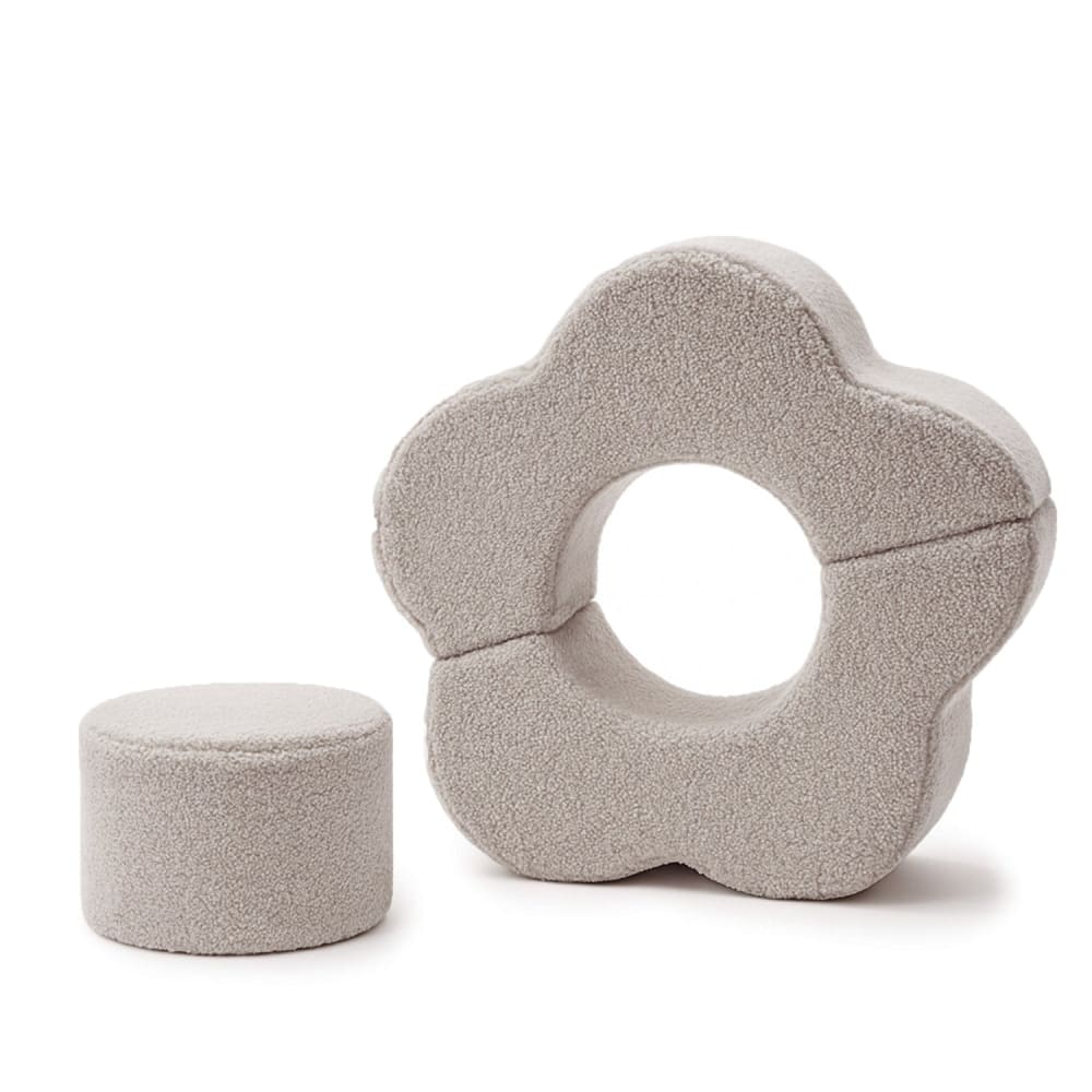 MeowBaby Schaumstoffspielplatz für Kinder - HELLgrau Pes - Polyester Kinder