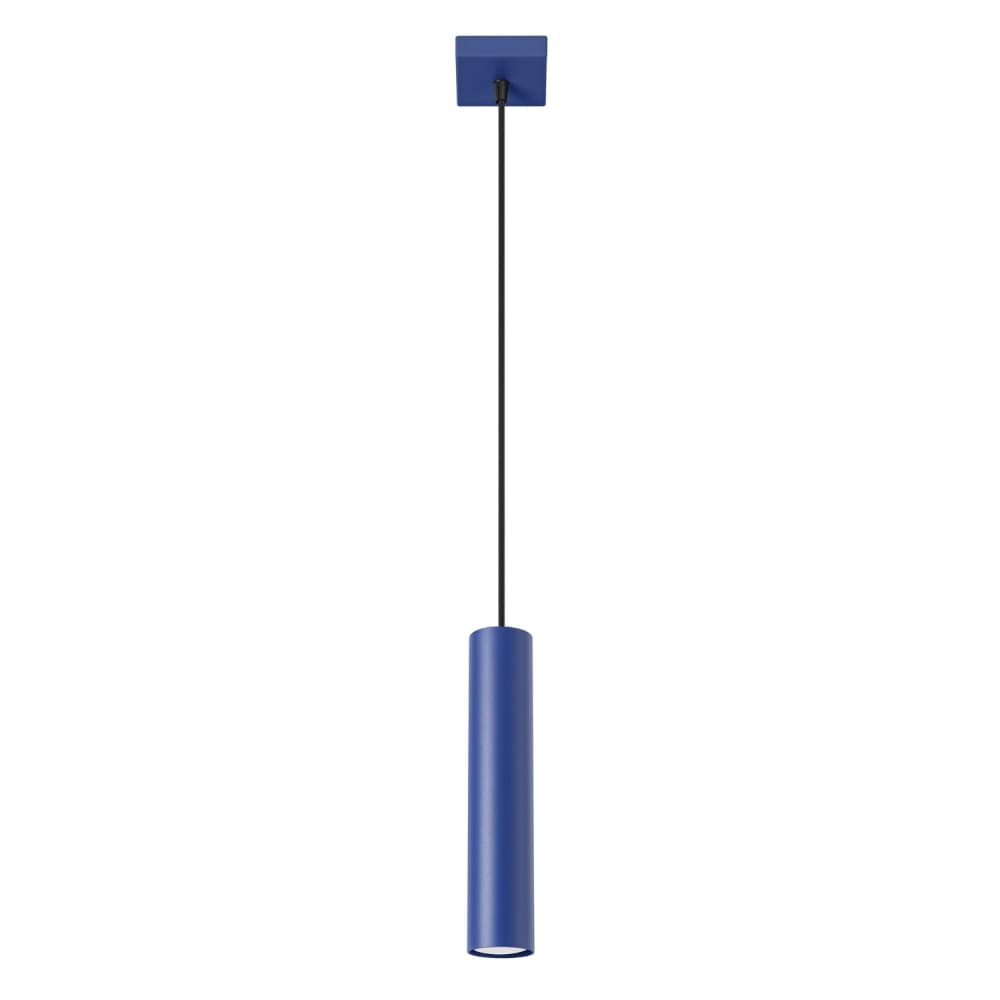 Suspension acier outremer h 100 cm