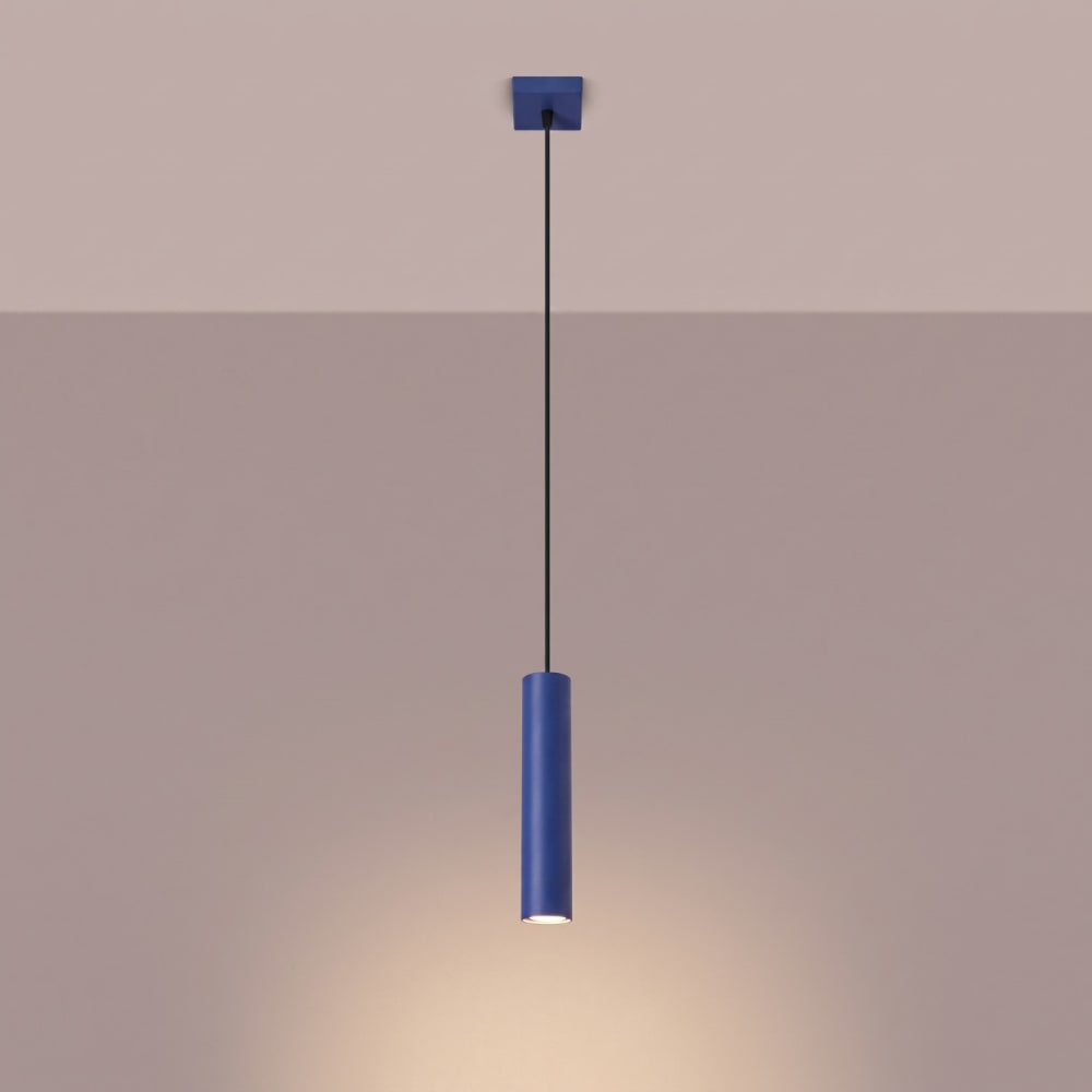 Suspension acier outremer h 100 cm — vue 4