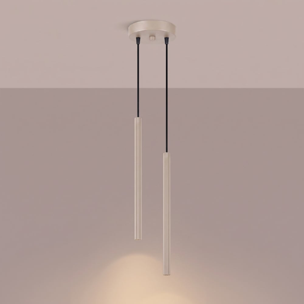 Suspension acier taupe h 118 cm — vue 4