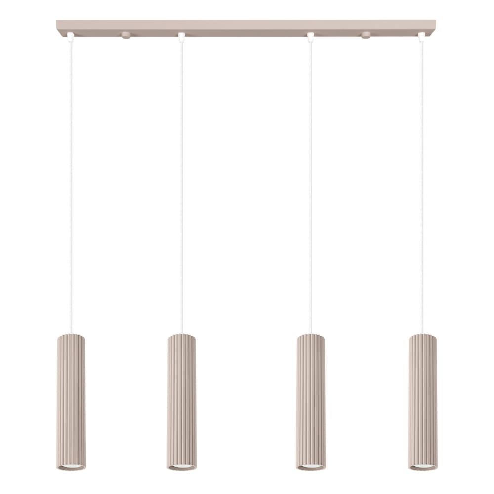 Suspension aluminium taupe h 120 cm