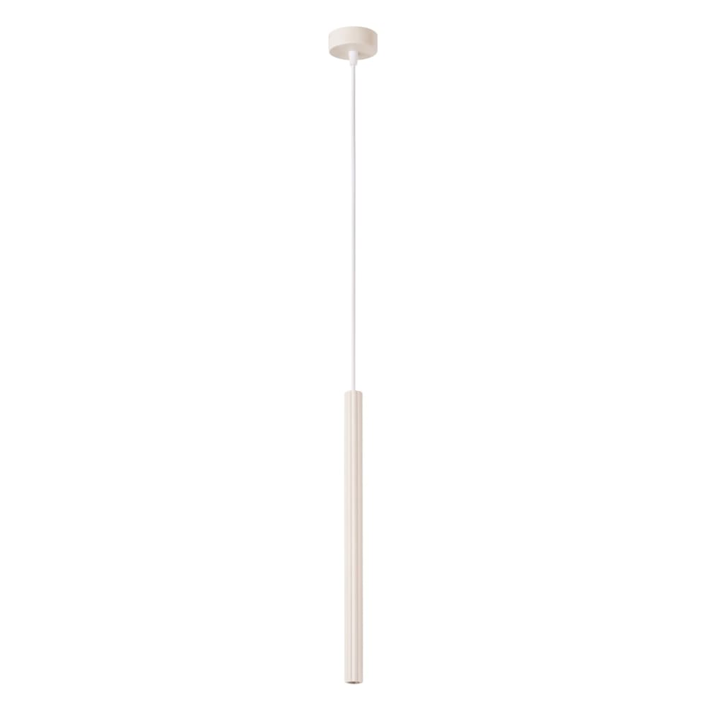 Suspension acier beige h 120 cm