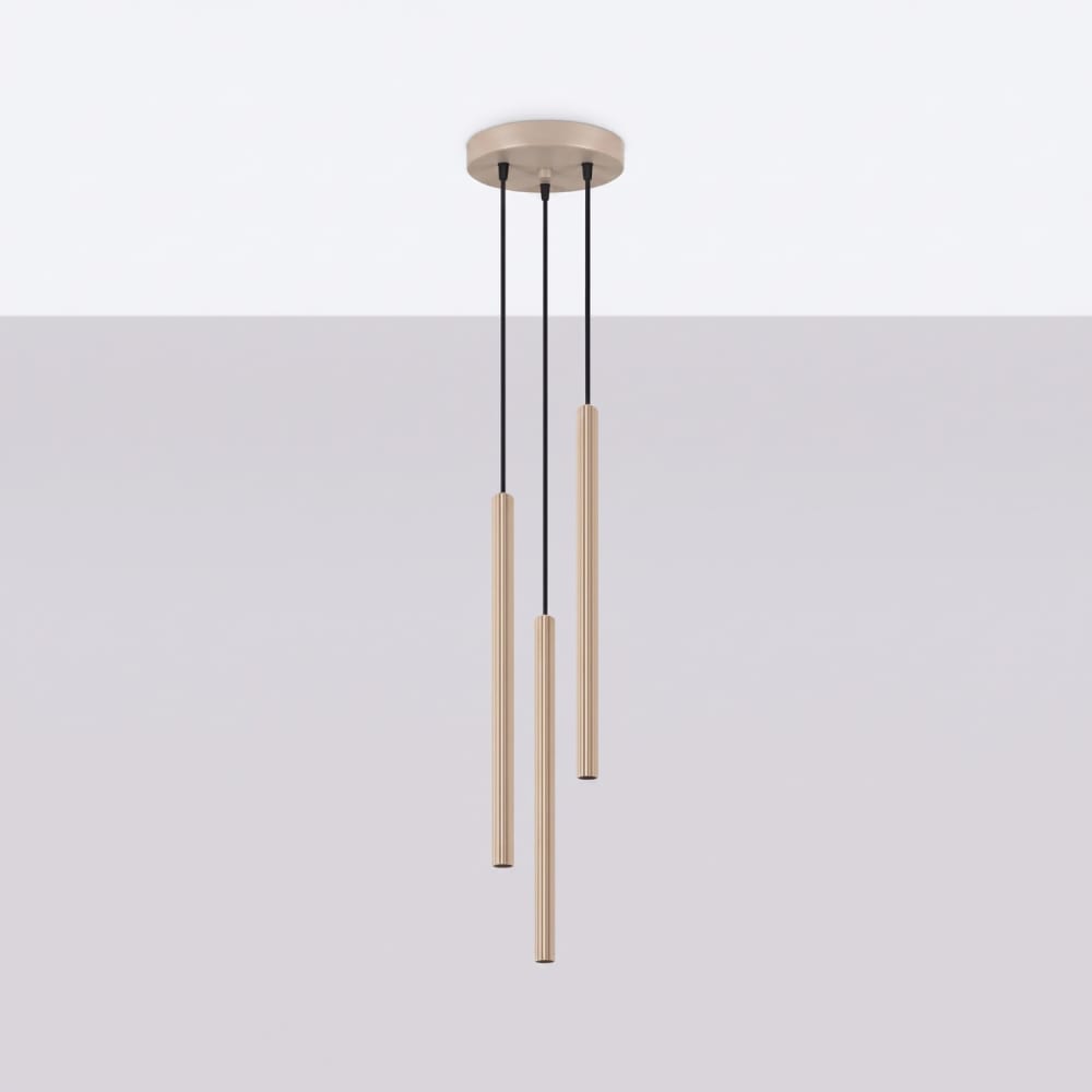 Suspension acier taupe h 120 cm — vue 3