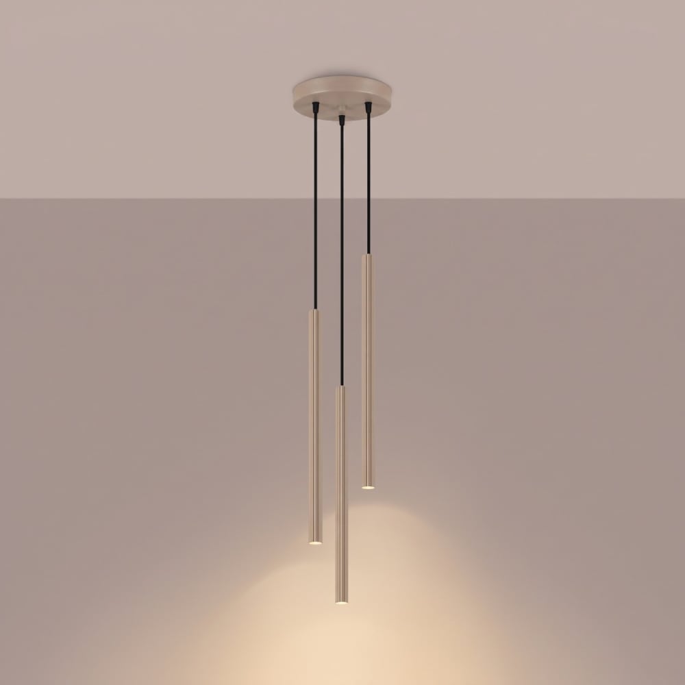 Suspension acier taupe h 120 cm — vue 4
