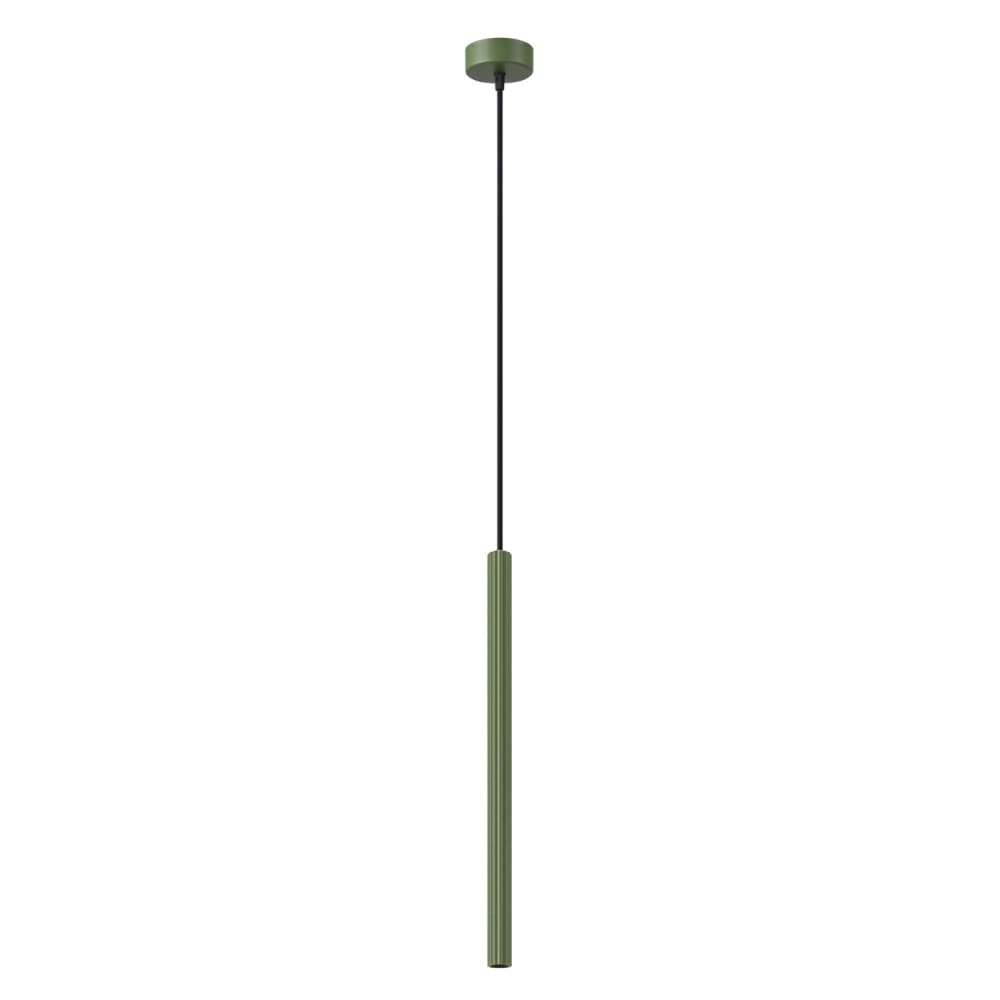 Suspension acier vert olive h 120 cm
