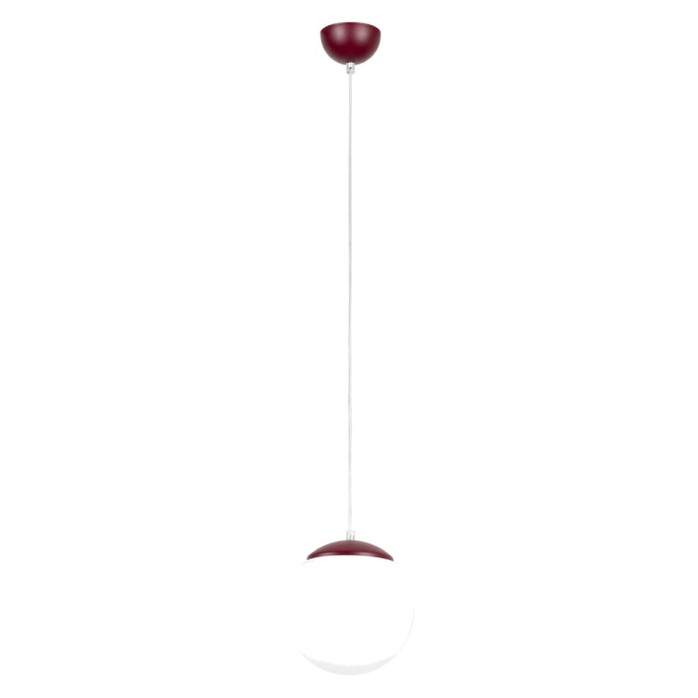 Suspension acier/verre bourgogne h 110 cm