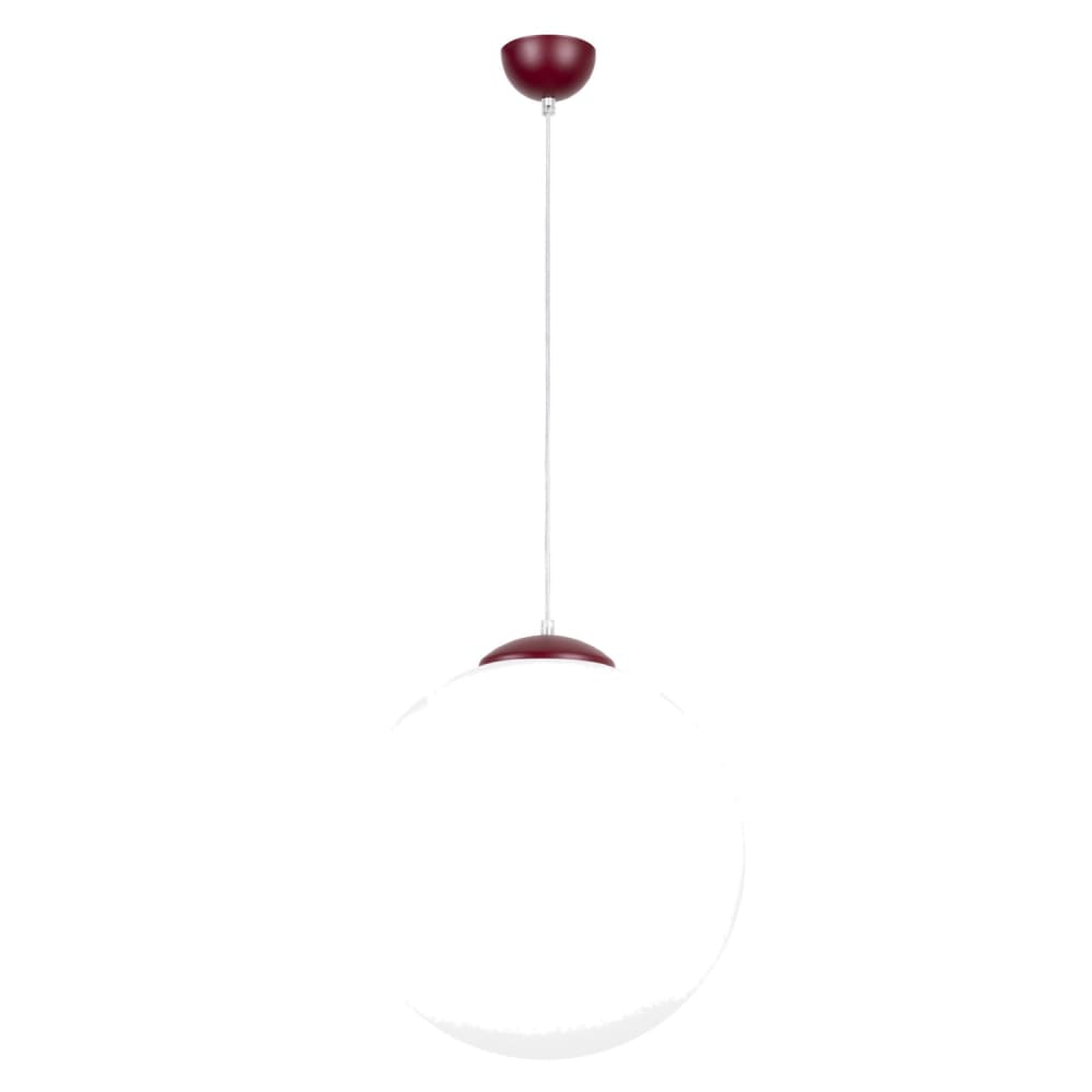 Suspension acier/verre bourgogne h 130 cm