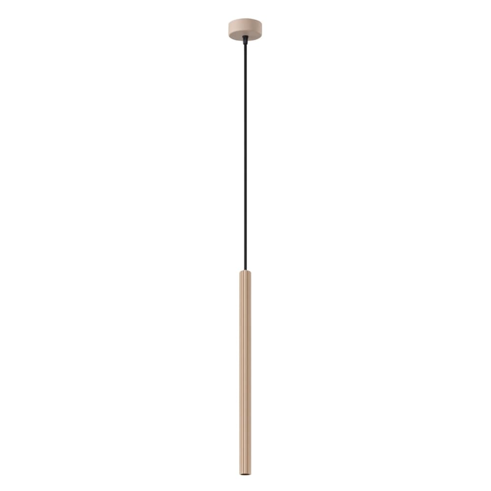 Suspension acier taupe h 120 cm