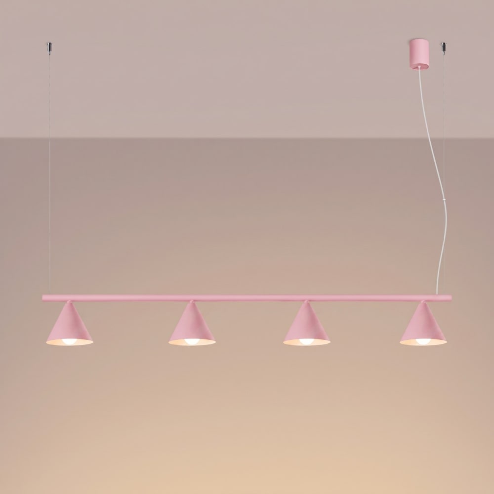 Lustre acier rose h 215 cm — vue 4