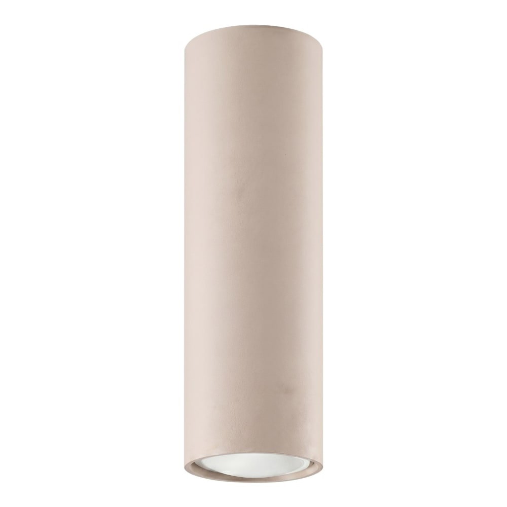 Plafonnier acier taupe h 20 cm