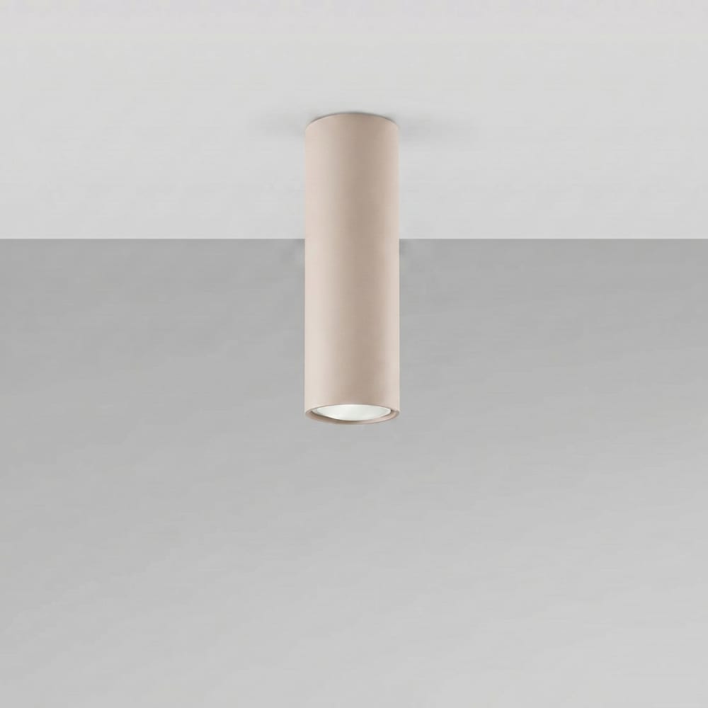 Plafonnier acier taupe h 20 cm — vue 3