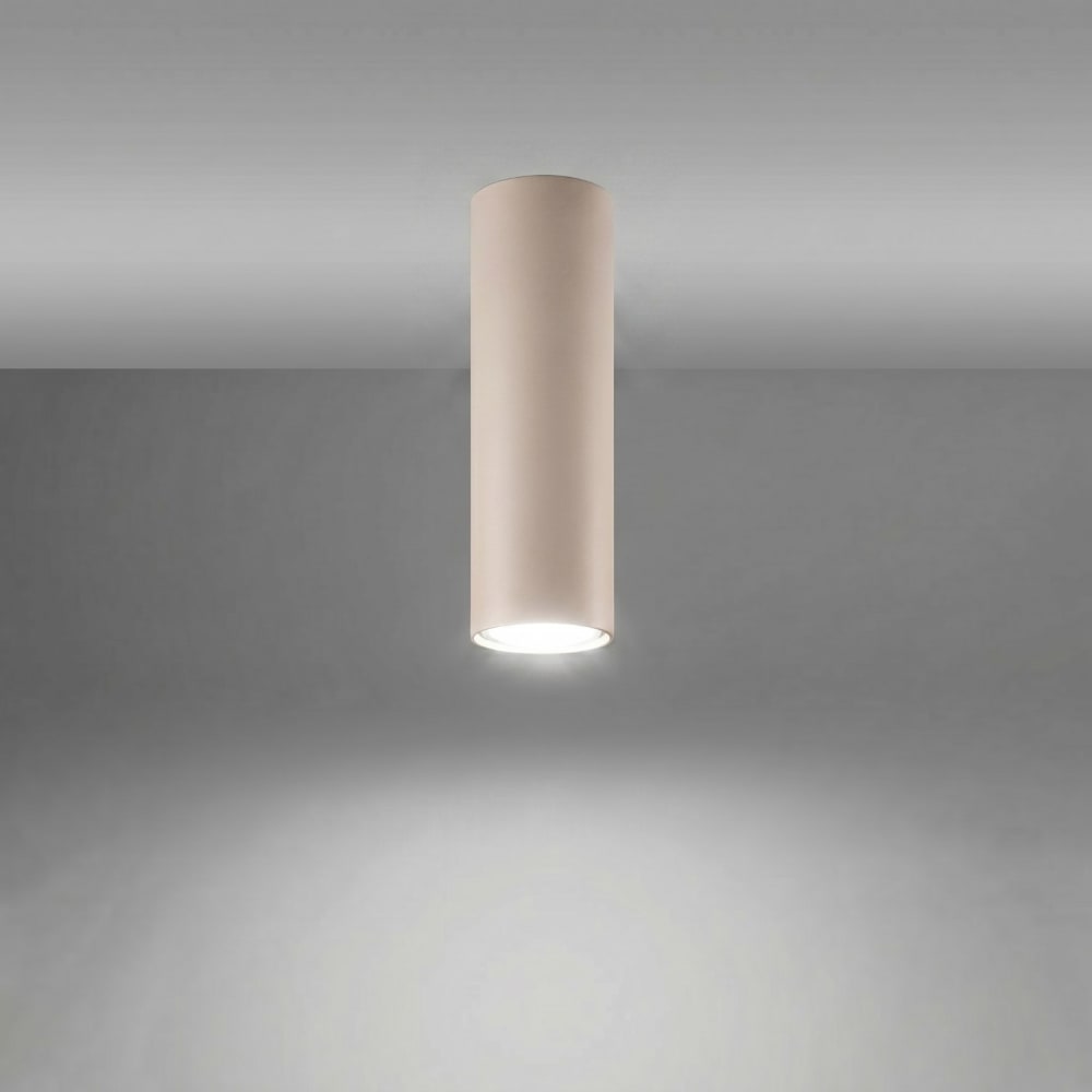 Plafonnier acier taupe h 20 cm — vue 4