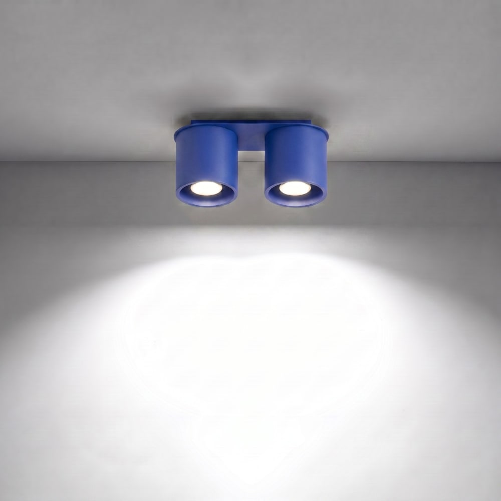 Plafonnier aluminium outremer h 12 cm — vue 4