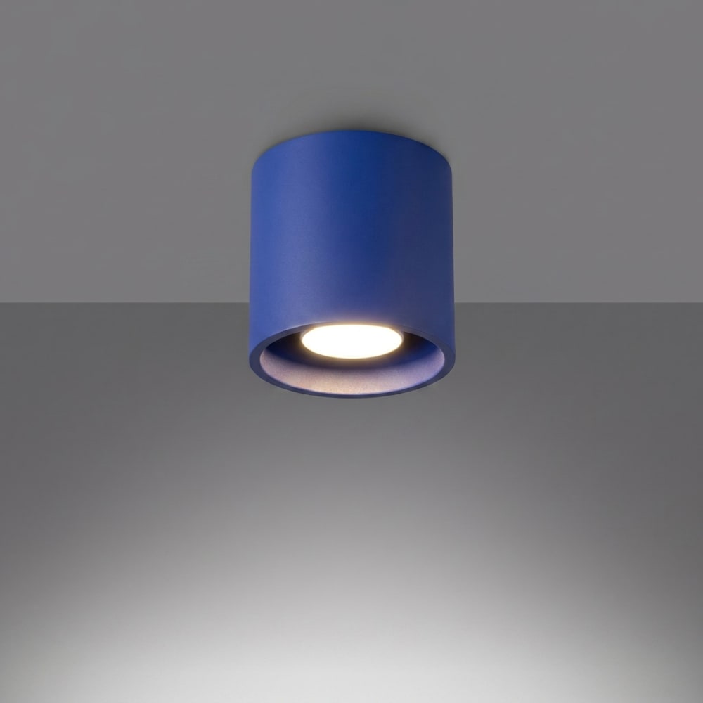 Plafonnier aluminium outremer h 10 cm — vue 4