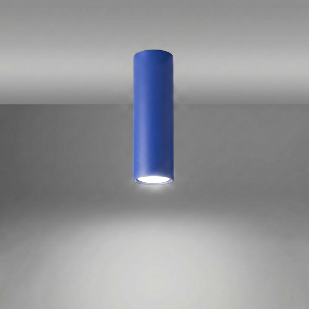 Plafonnier acier outremer h 20 cm — vue 4