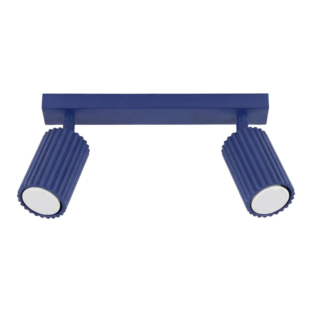 Plafonnier aluminium outremer h 16.5 cm