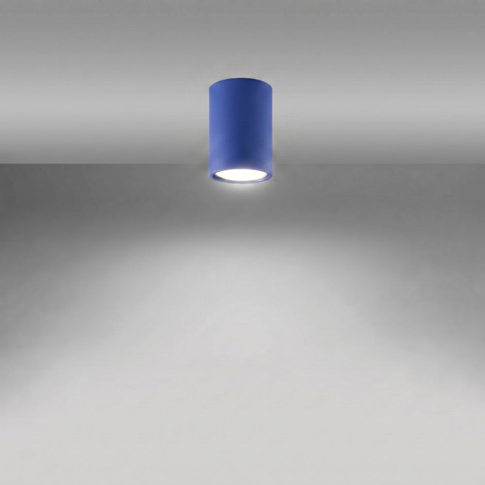Plafonnier acier outremer h 10 cm — vue 4