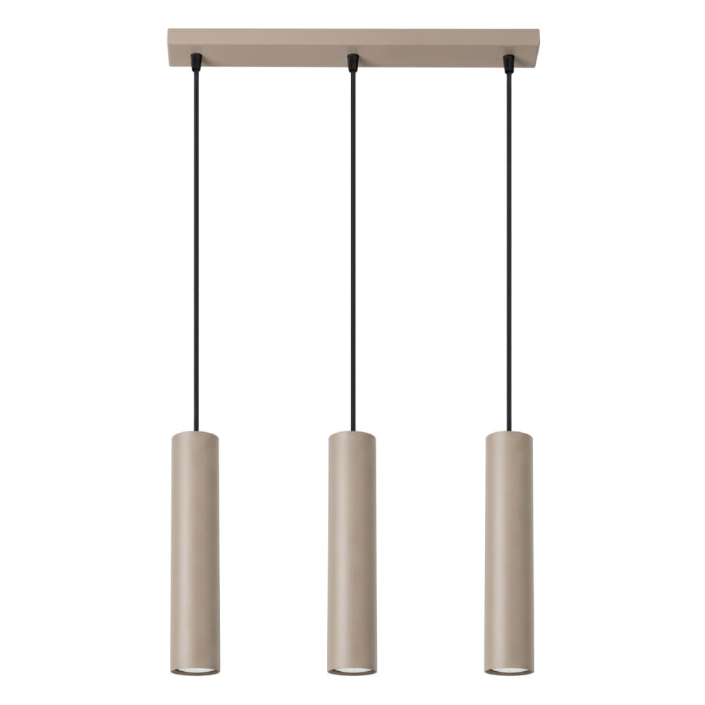 Suspension acier taupe h 90 cm